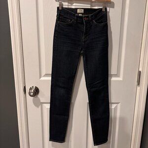 J. Crew Lookout High Rise Skinny Dark Wash Jeans